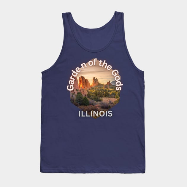 Garden of the gods, Illinois Tank Top by TeeText